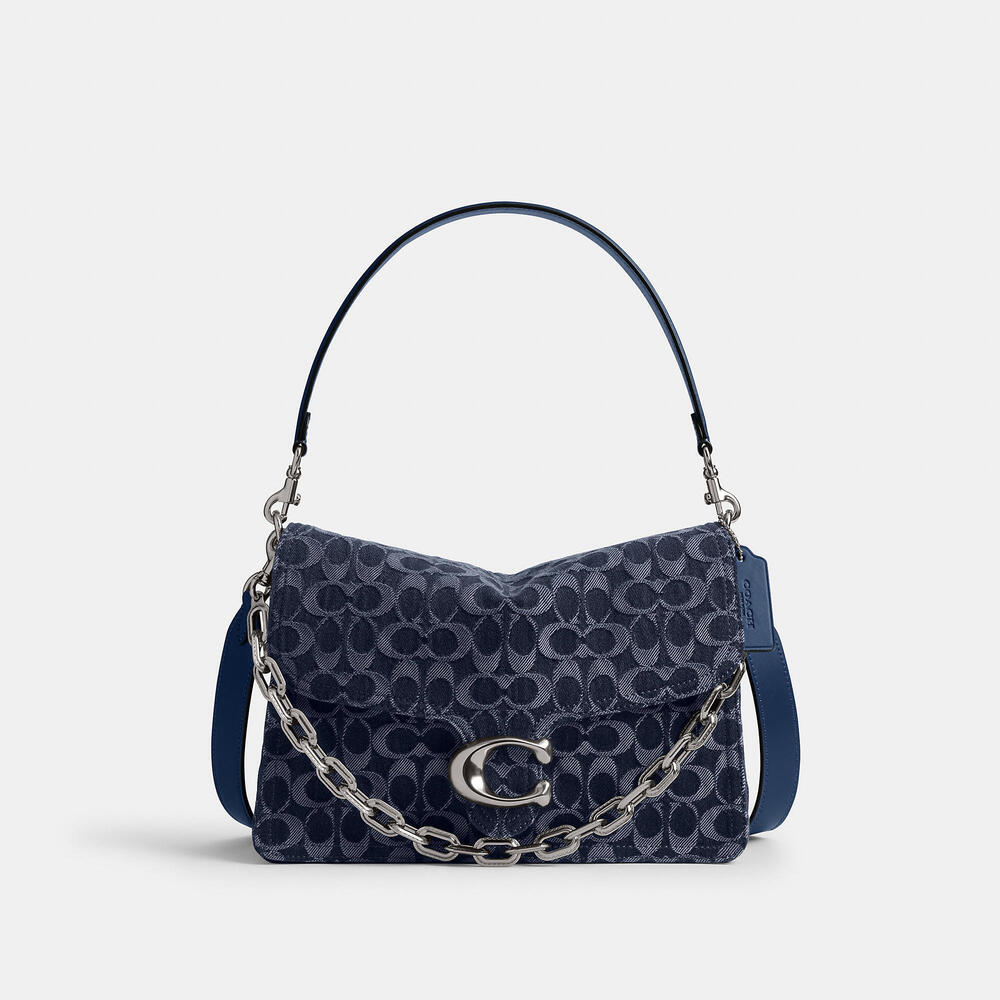 Coach Outlet Chain Tabby Shoulder Bag 30 In Signature Denim